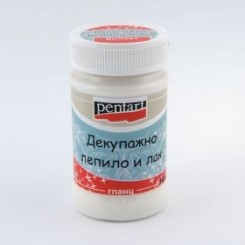 PENTART Декупажно лепило и лак с брокат 100мл - P2470 
