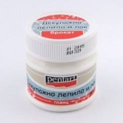 PENTART Декупажно лепило и лак с брокат 50мл - P2469 