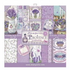 Дизайнерски блок STAMPERIA PROVENCE PAD 10бр двустранни 12"x12"