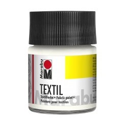 Бяла Боя за Рисуване върху Светъл Текстил Marabu Textil 