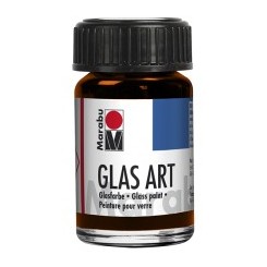 Жълто Оранжева Прозрачна Боя за Рисуване върху Стъкло Marabu GlasArt 