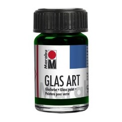 Светло Зелена Прозрачна Боя за Рисуване върху Стъкло Marabu GlasArt