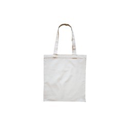 БЯЛ ТЕКСТИЛ чанта дълги дръжки 38/42 cm