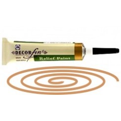 DECORFIN RELIEF, Talens 20ml - Контур за стъкло и др. повърхности - Бронз