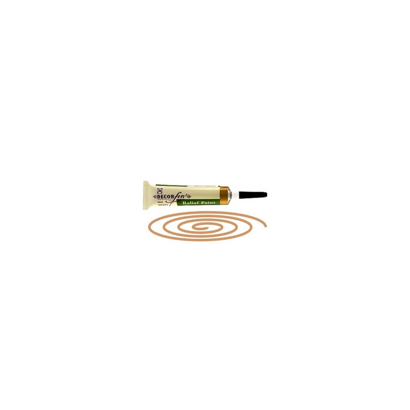 DECORFIN RELIEF, Talens 20ml - Контур за стъкло и др. повърхности - Бронз