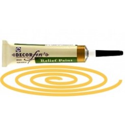 DECORFIN RELIEF, Talens 20ml - Контур за стъкло и др. повърхности - Злато