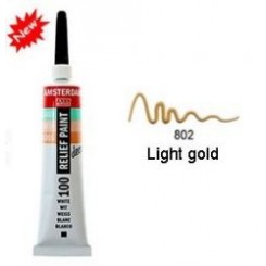 DECORFIN RELIEF, Talens 20ml - Контур за стъкло и др. повърхности - ЗЛАТО