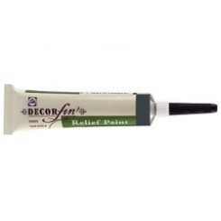 DECORFIN RELIEF, Talens 20ml - Контур за стъкло и др. повърхности - Оловно Сиво