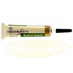DECORFIN RELIEF, Talens 20ml - Контур за стъкло и др. повърхности - Прозрачно