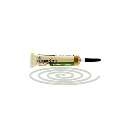DECORFIN RELIEF, Talens 20ml - Контур за стъкло и др. повърхности - Сребро