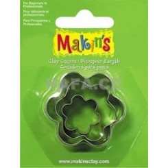 CUTTERS MAKINS - Метални форми за изрязване 3 бр ЦВЕТЯ