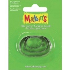 CUTTERS MAKINS - Метални форми за изрязване 3 бр ОВАЛИ