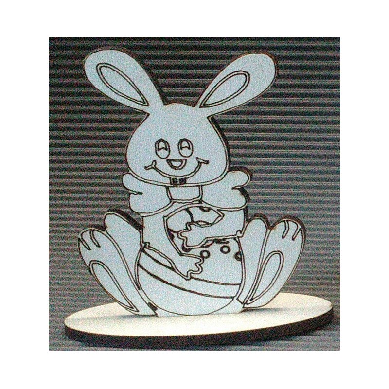 MDF ФИГУРКА ЗАЙЧЕ 7/6СМ