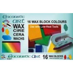  	 Енкаустика Encaustic WAX - Комплект 16 цв. восък  - Starter set