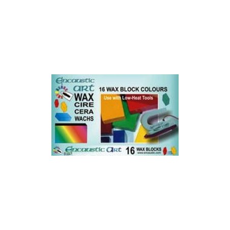  	 Енкаустика Encaustic WAX - Комплект 16 цв. восък  - Starter set