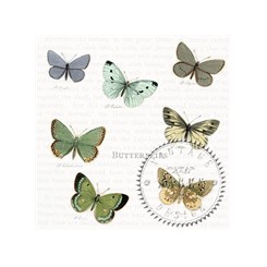 Салфетки Sagen Vintage  33/33 cm, 20 бр, SVD013-ПЕПЕРУДИ