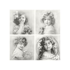 САЛФЕТКИ Sagen Vintage  33*33 cm, 20 бр, SVD027 МОМИЧЕНЦА