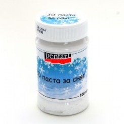 PENTART 3D паста за сняг едрозърнеста 100мл - P0988