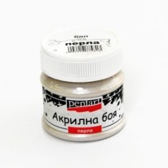 PENTART Акрилна боя перла 50мл - бяла P2832 
